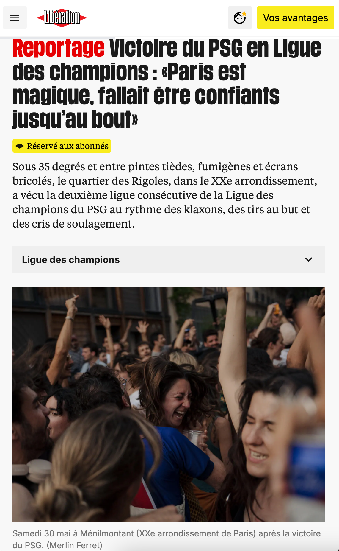 Libération - Publication Web 2026