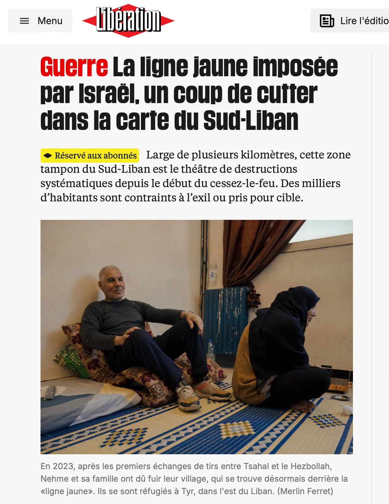 Libération - Publication Web 2026