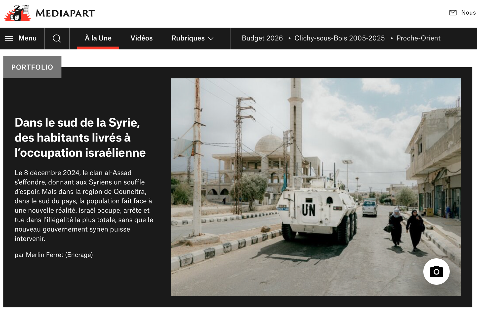 Mediapart - Portfolio Web 2025