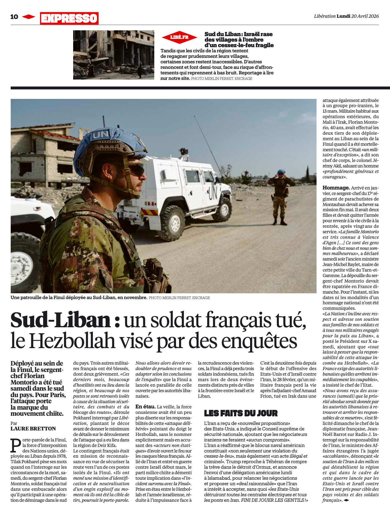 Libération - Publication Print 2026
