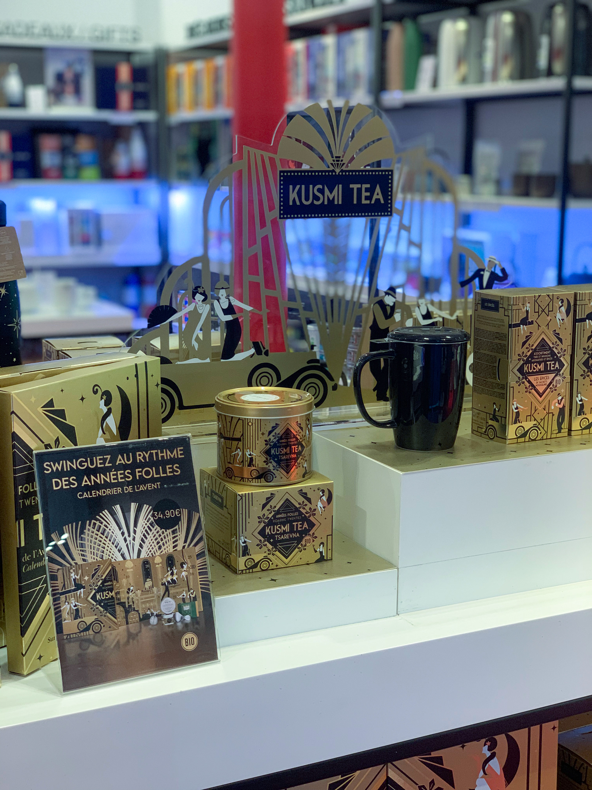 Habillage de meubles pour Tsarevna Années Folles de Kusmi Tea