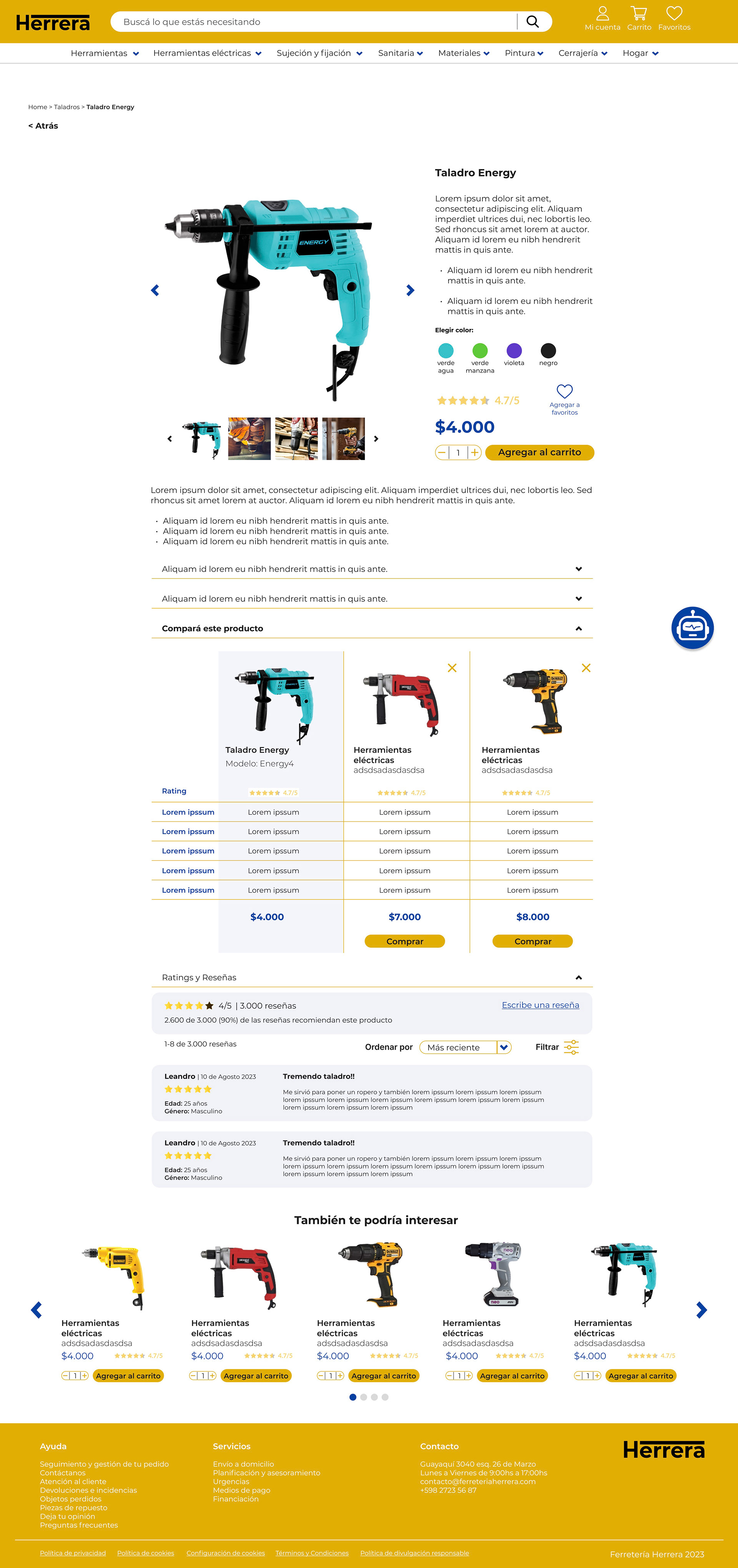 Product Description Page