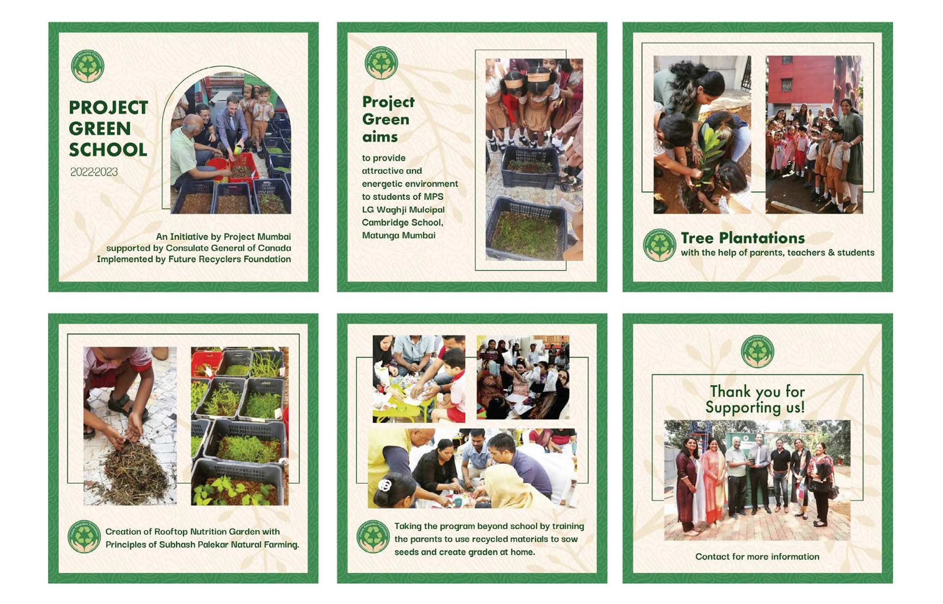 Promotional material for a waste management Non-governmental organisation