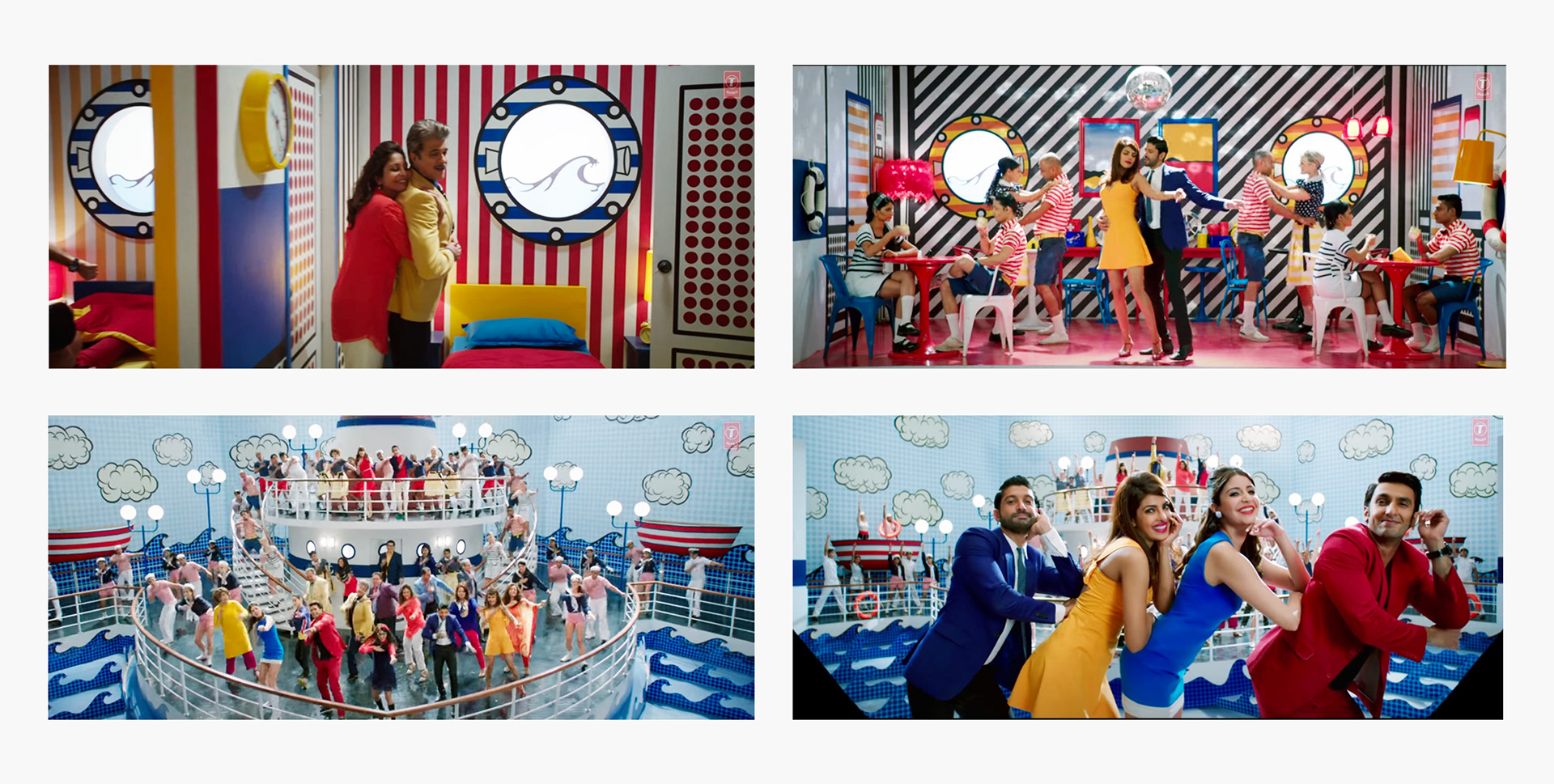 Feature film: ‘Dil Dhadkne Do’ song set - complete set background graphics