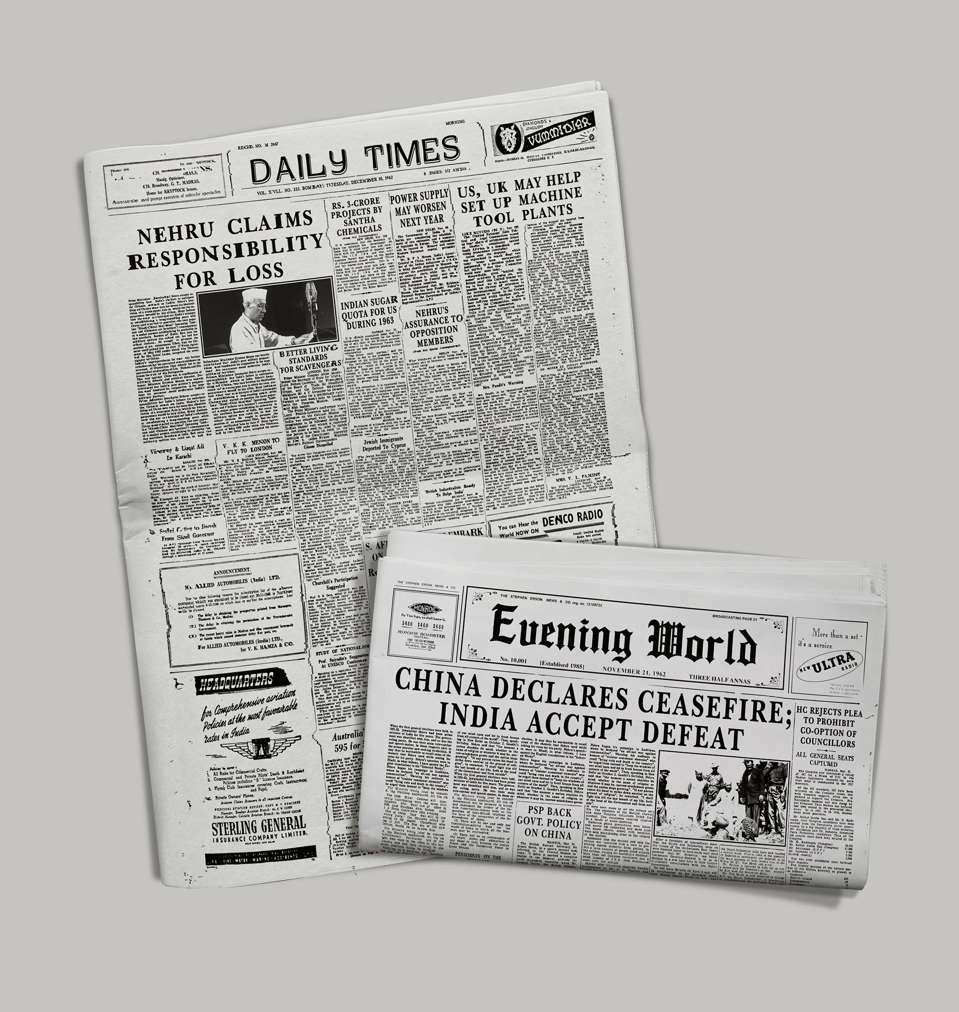 Feature (period) film: newspapers (1928-1948)