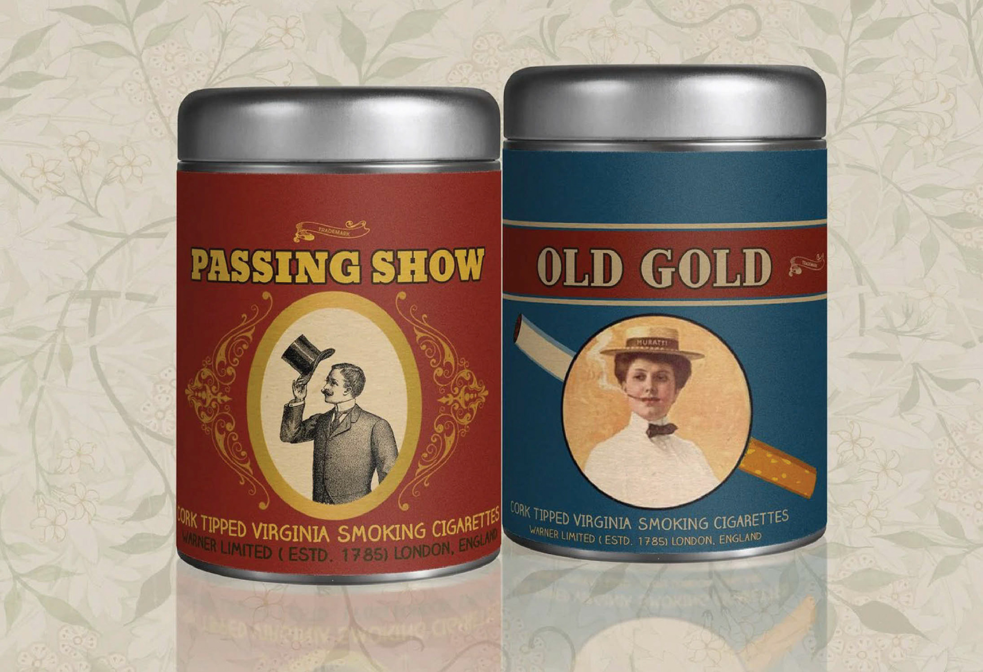 Vintage cigarette tins