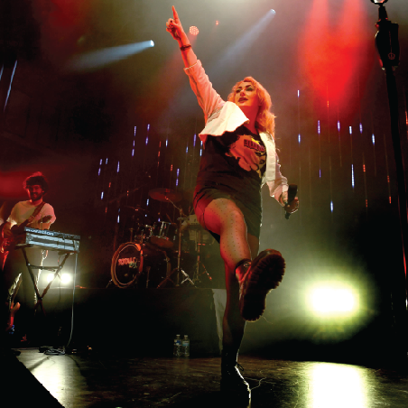 Kim Wilde inspired jacket on stage