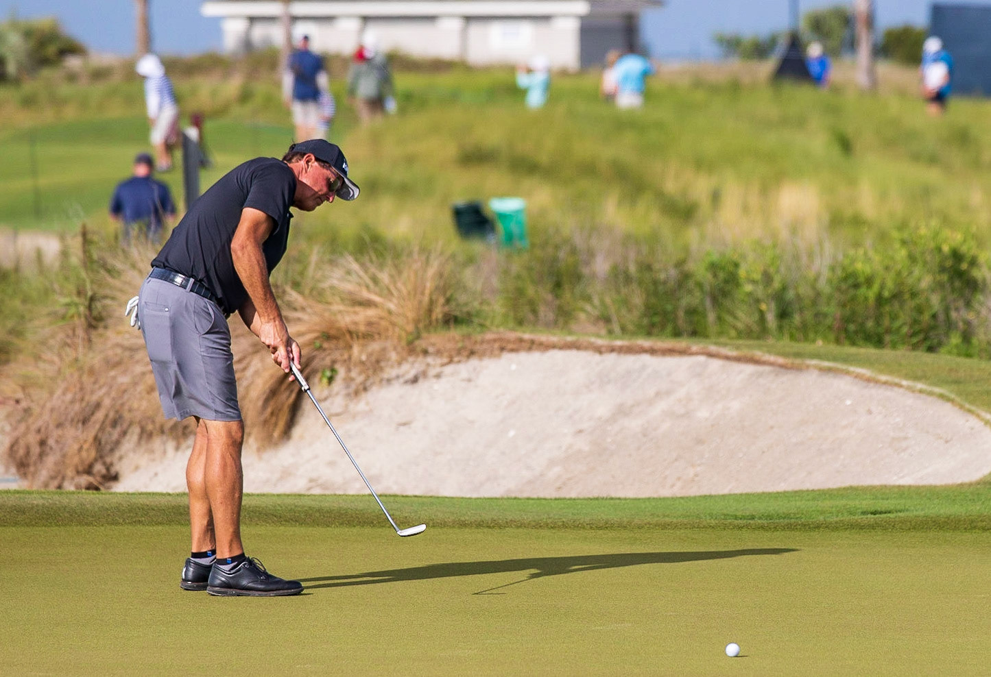 KIAWAH ISLAND, SC USA  - May 19 , 2021: Phil Michelson as  he prepares to play in the 2021 PGA Championship. Phil won the tournament for his 6th major championship victory.