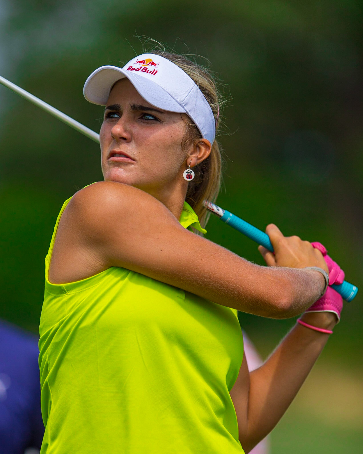 SOUTHAMPTON, NY - JUNE 26: Lexi Thompson hits a shot at the 2013 US Women's Open on June 26, 2013 in Southampton, NY.