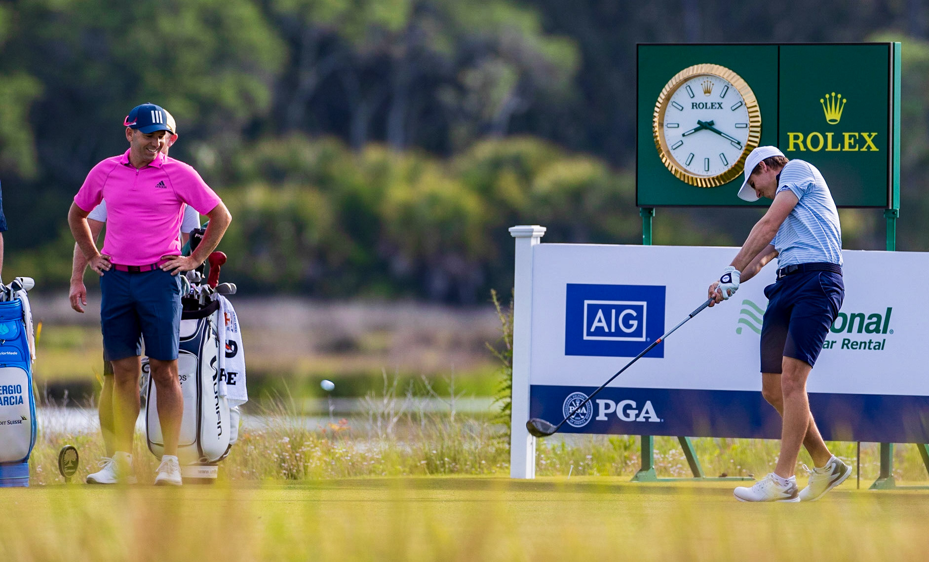 Sergio Garcia (L) and Carlos Ortiz