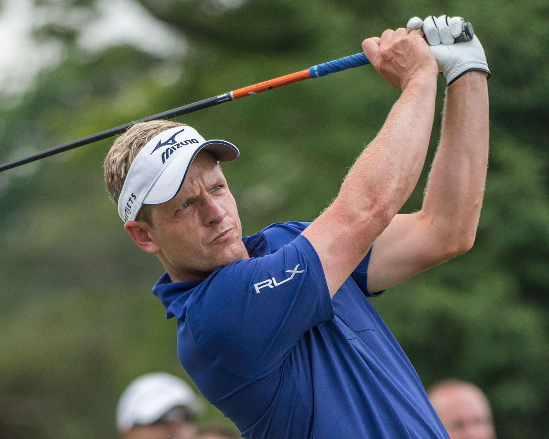 ARDMORE, PA  - June 11:  hits a drive at the 2013 US Open at Merion  on June 11, 2013 in Ardmore, PA
