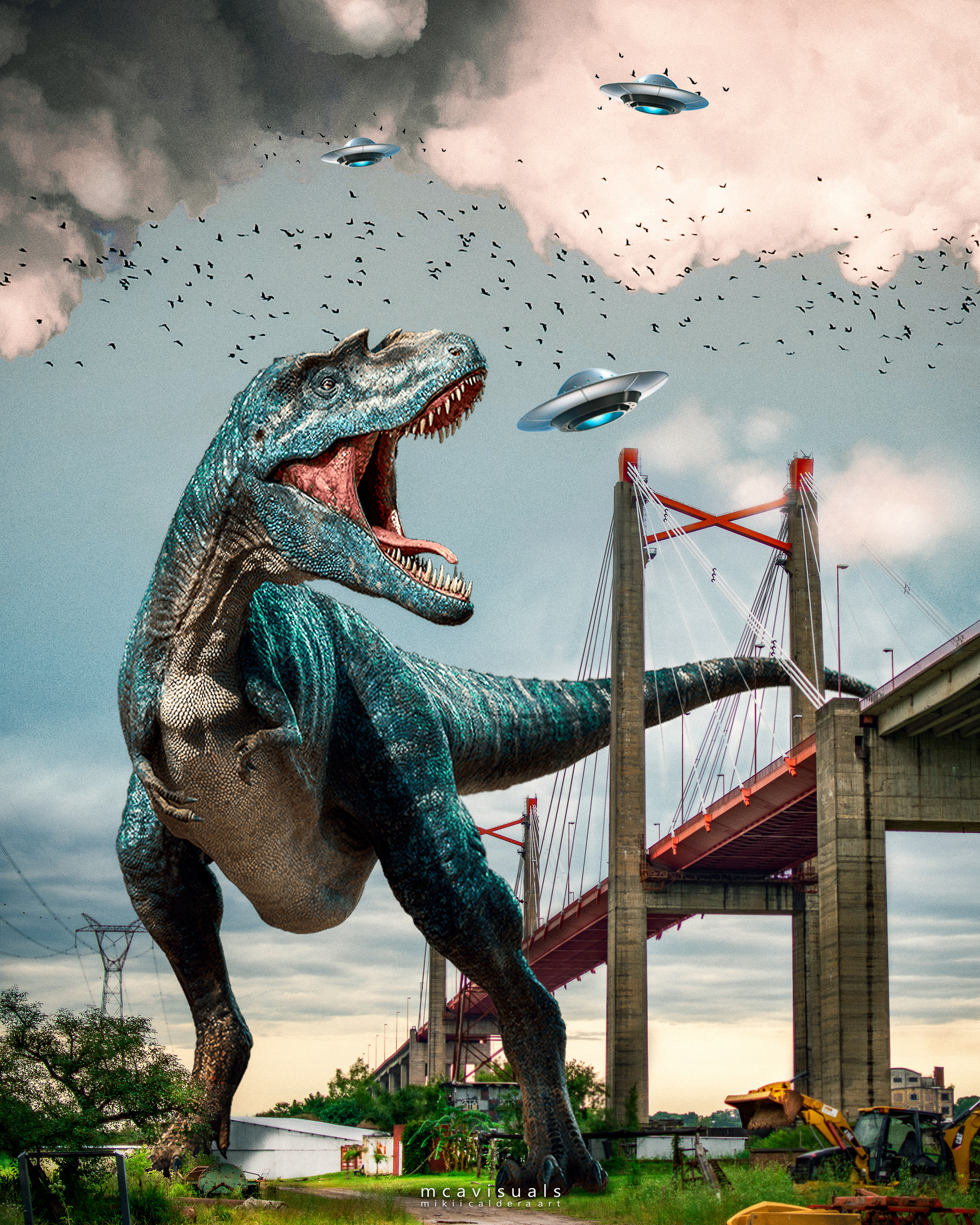 T-Rex Vs UFOs