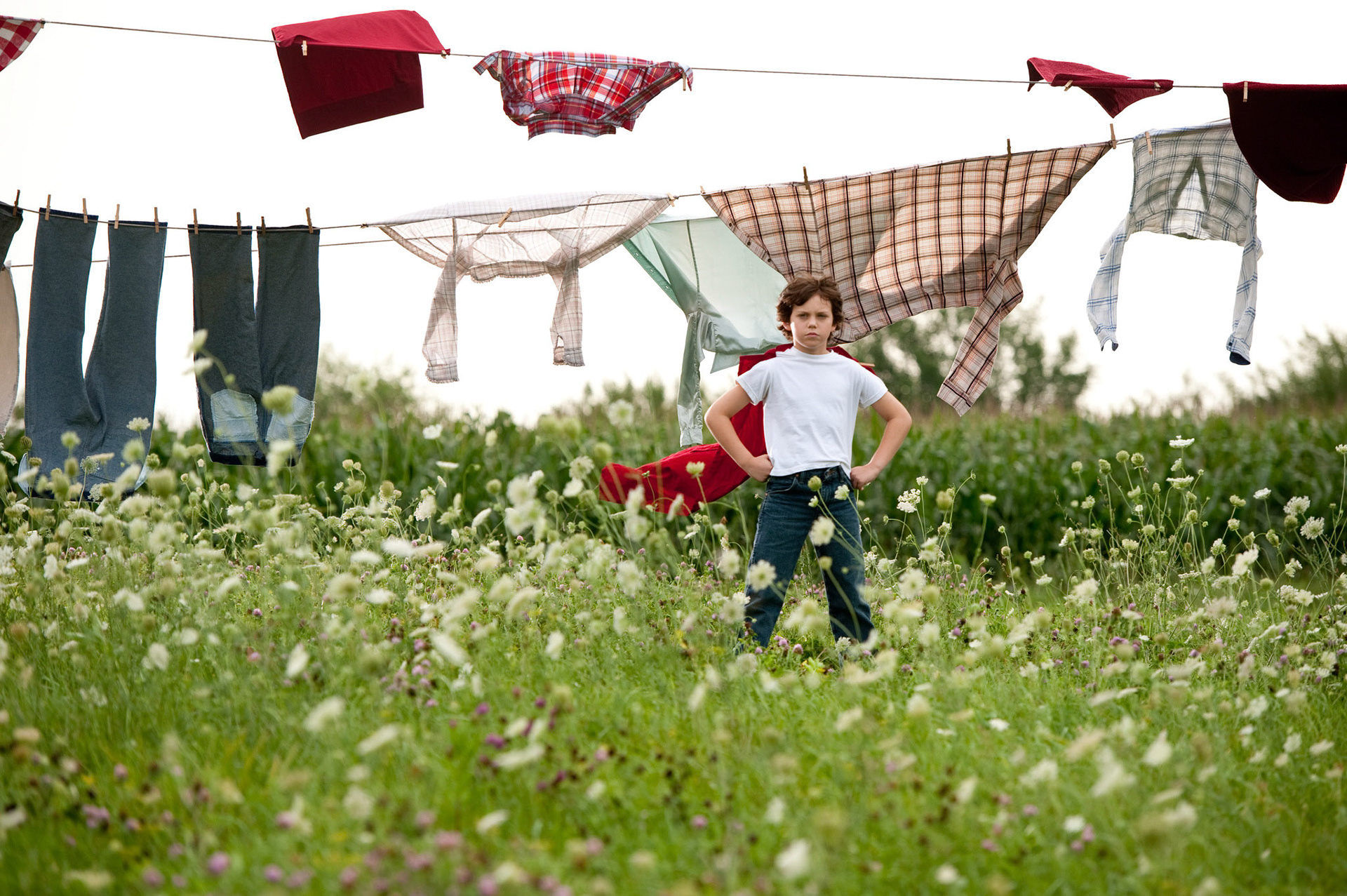 COOPER TIMBERLINE as Clark Kent (9 years) in Warner Bros. Pictures’ and Legendary Pictures’ action adventure “MAN OF STEEL,” a Warner Bros. Pictures release.