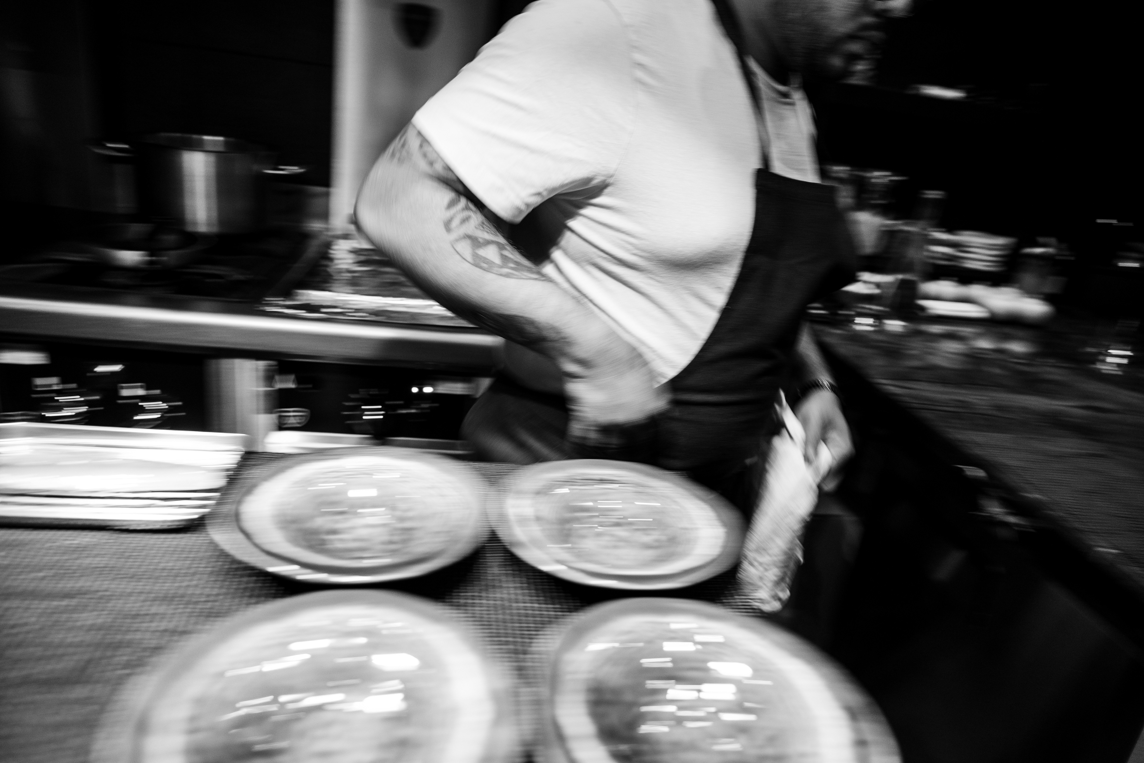 At Mantra restaurant, chef Manogeran Shasitharan is busy in the kitchen during the evening service on 26 March 2026 in Paris (9th arrondissement), France.