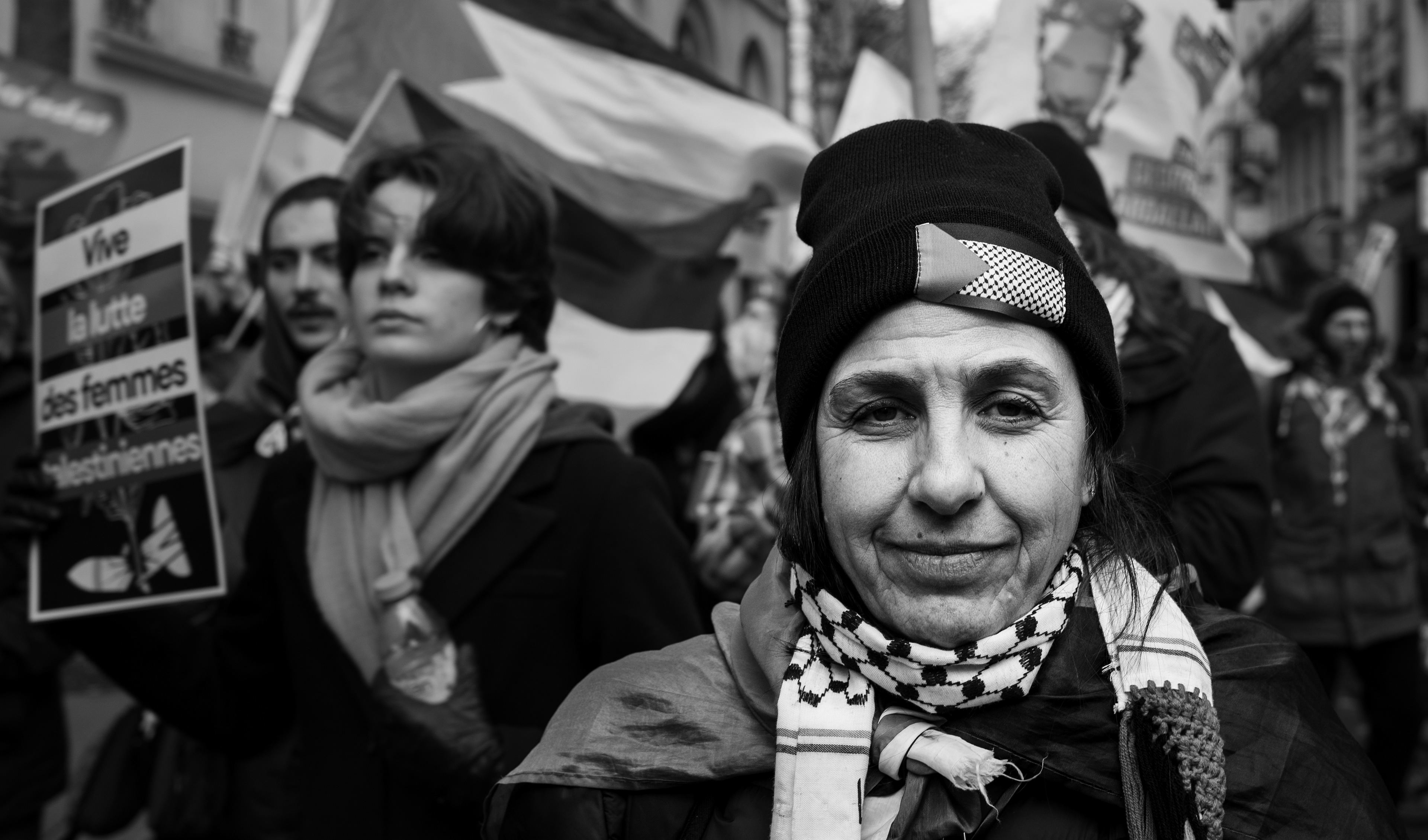 Demonstration to demand the release of Gorges Abdallah 08/02/2025 Paris, France