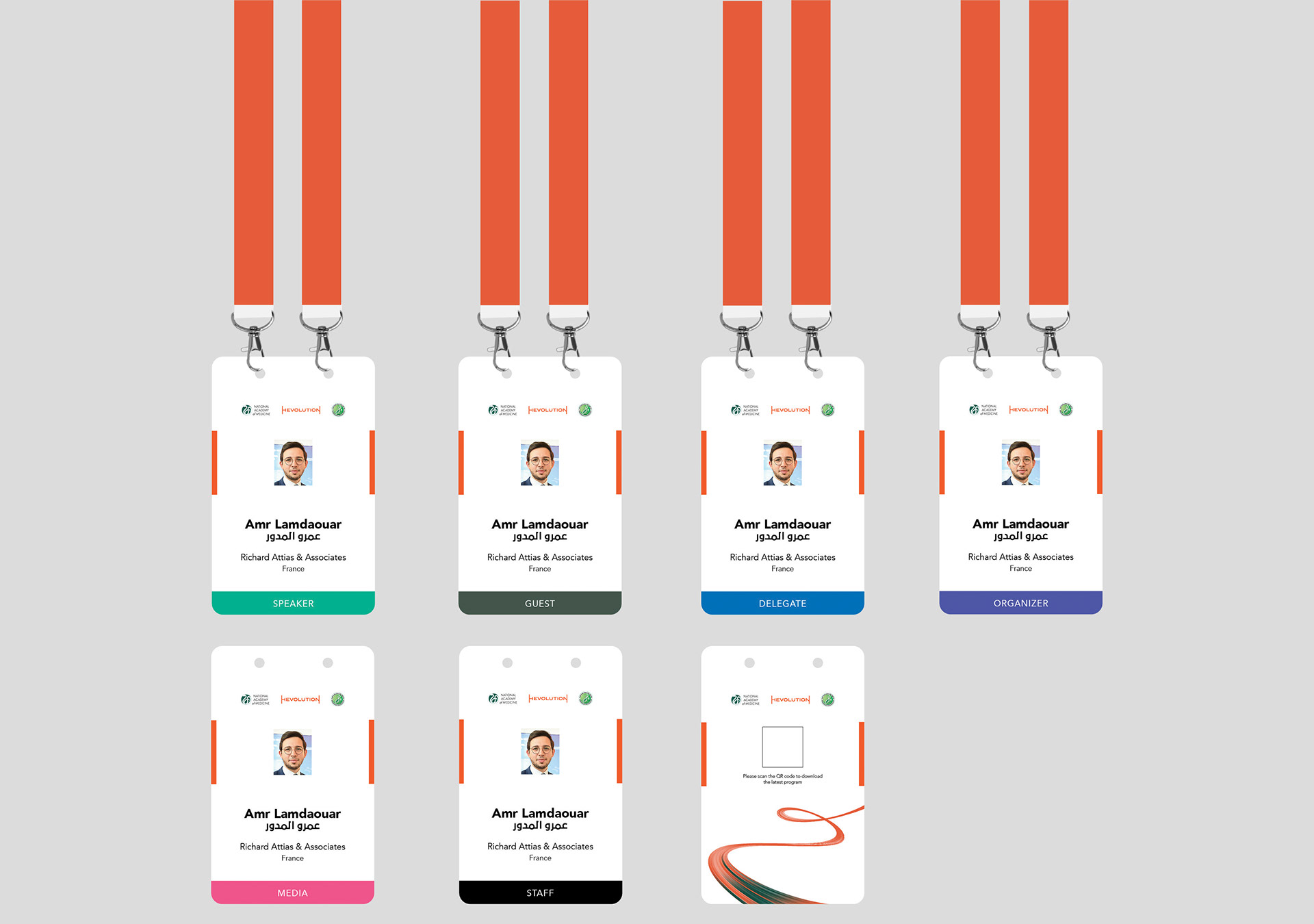 Event Badge Design Mockup