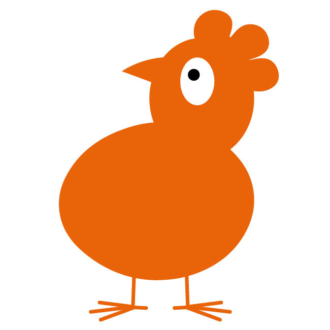 poule font transparent
