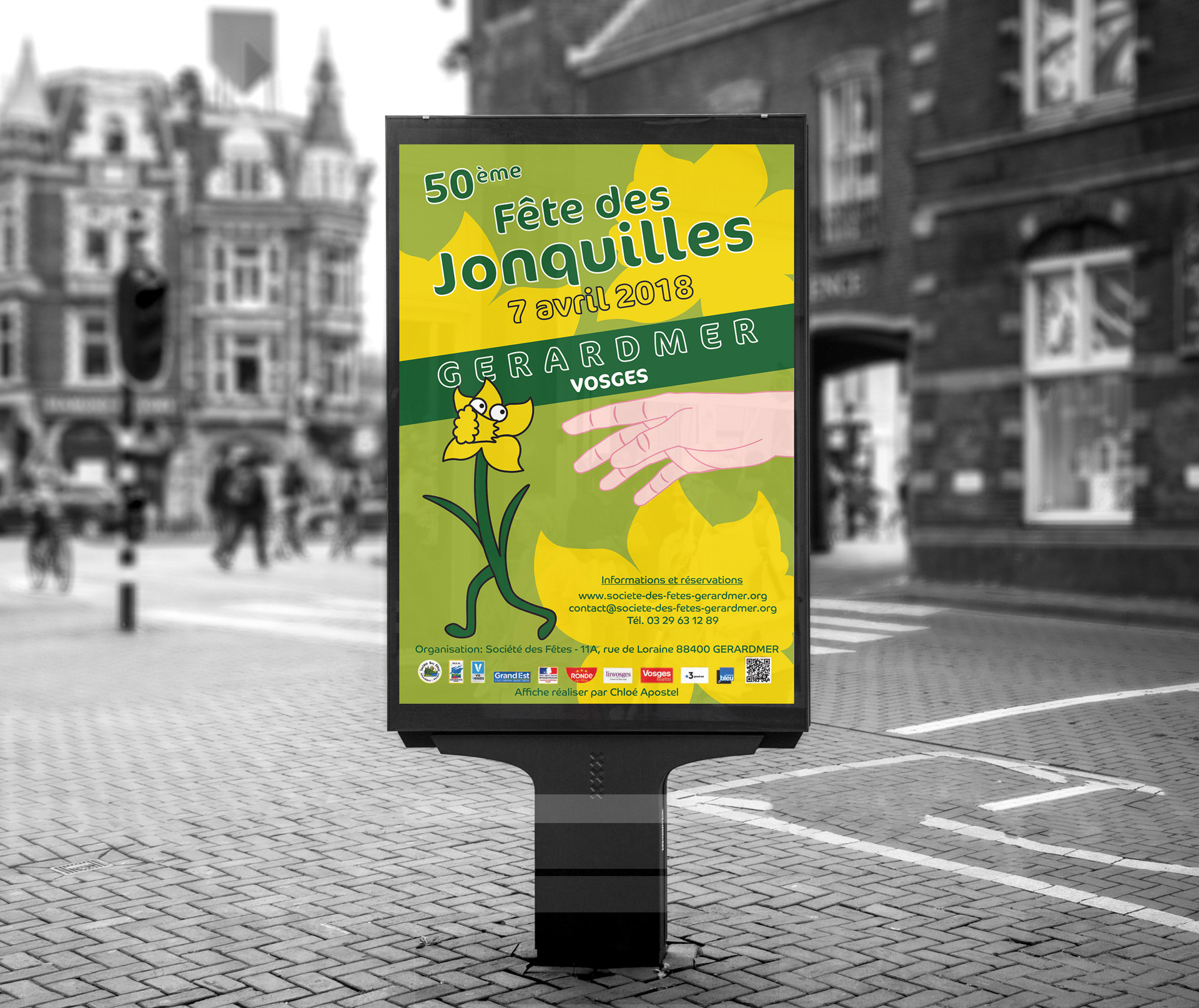 Affiche pour la fête des jonquilles de Gérardmer