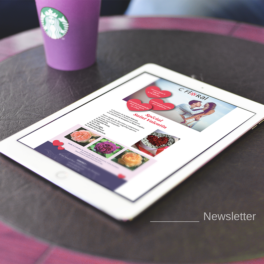 Newsletter pour fleuriste