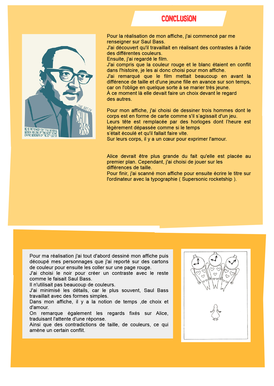 la conclusion pour l'affiche