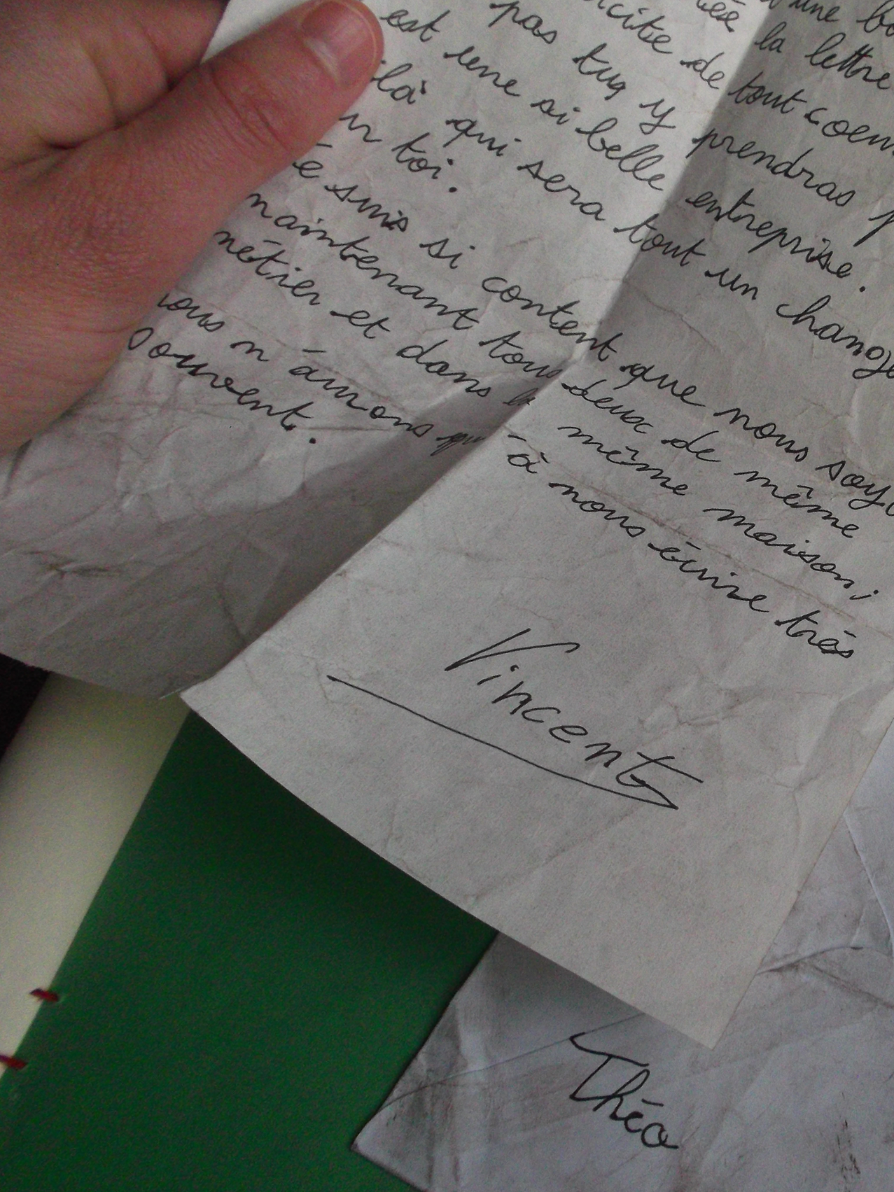 lettre de Vincent Van Gogh