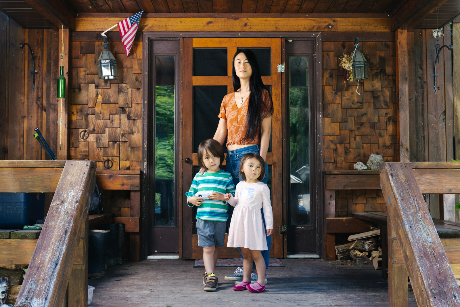 Larissa with her children Levi and Ivory