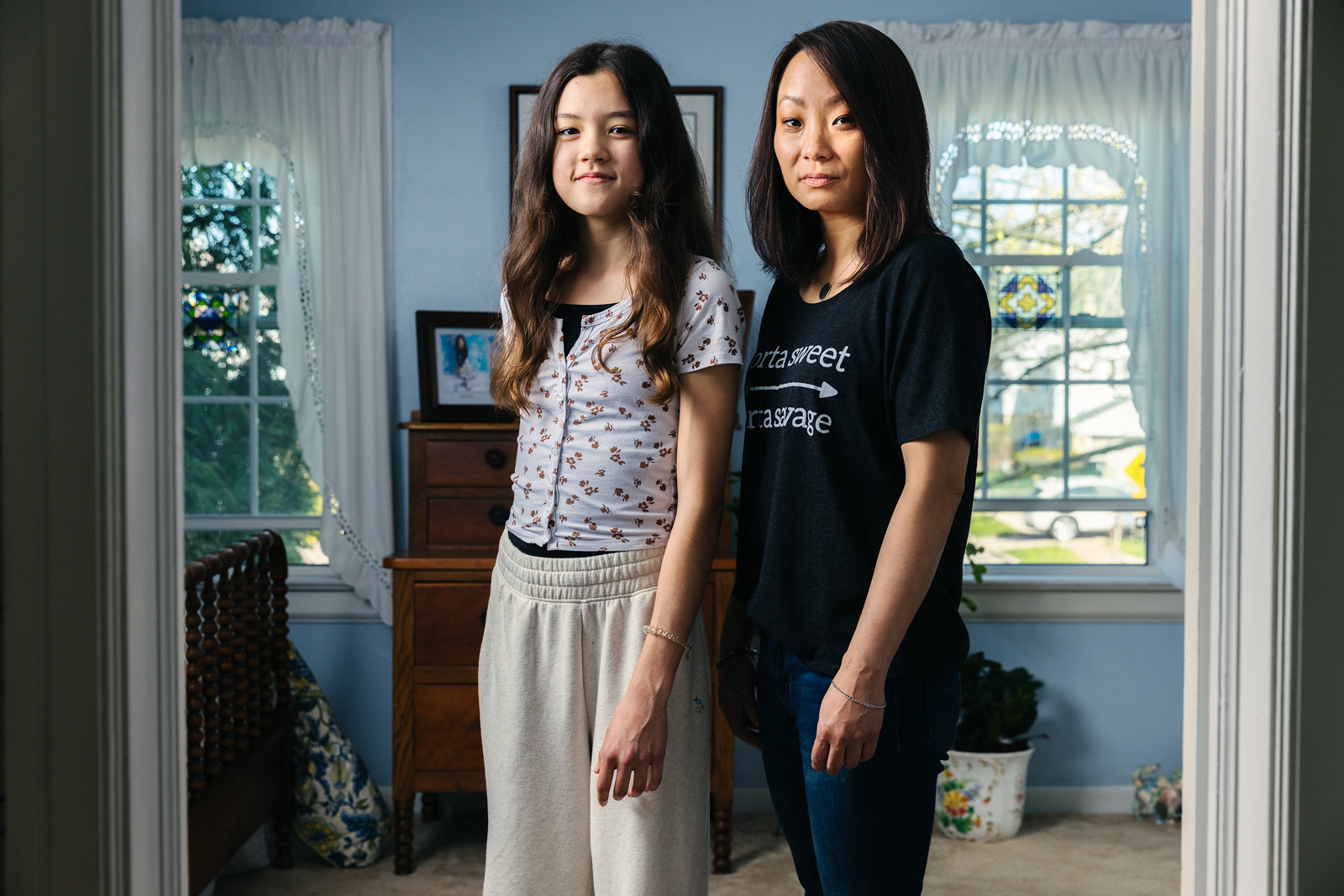 Amy with her daughter, Mena