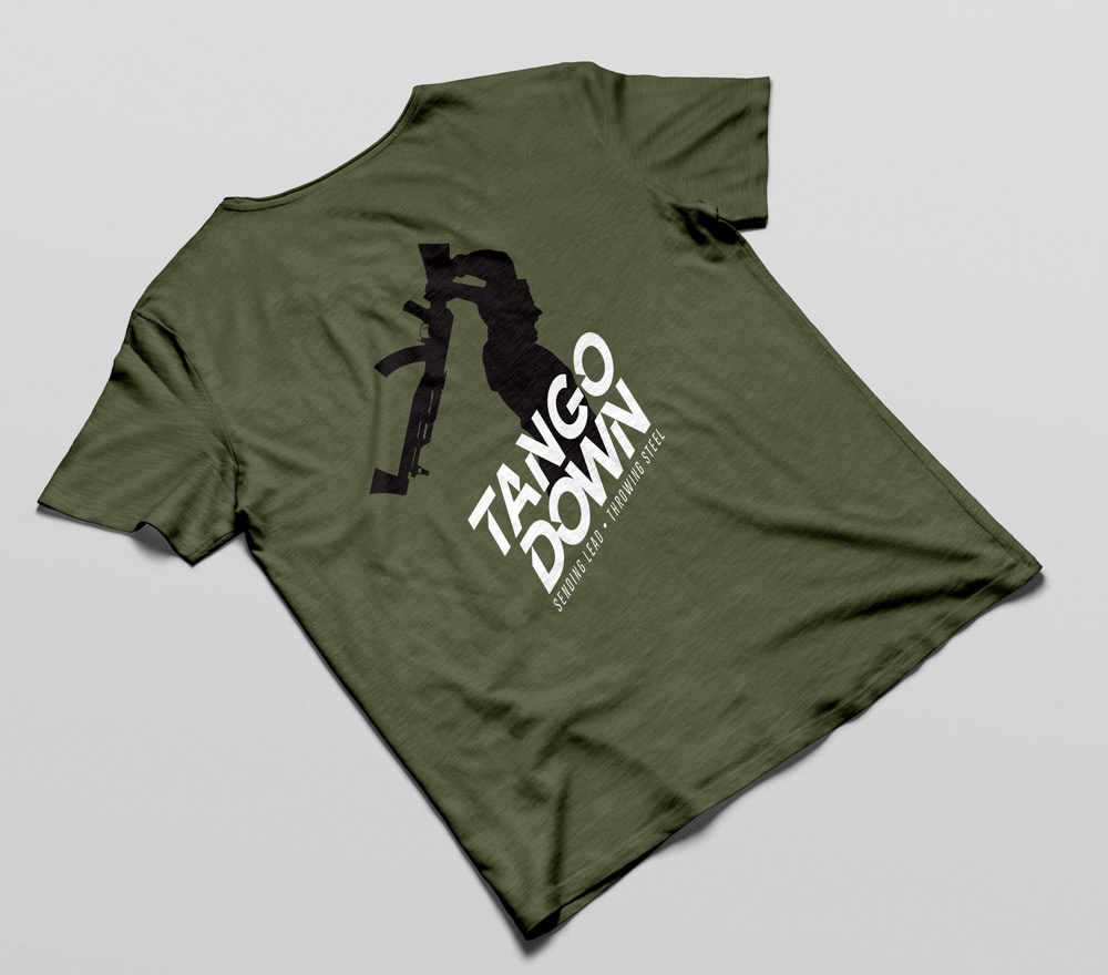 Tango Down Ax Throwing Team (Back)