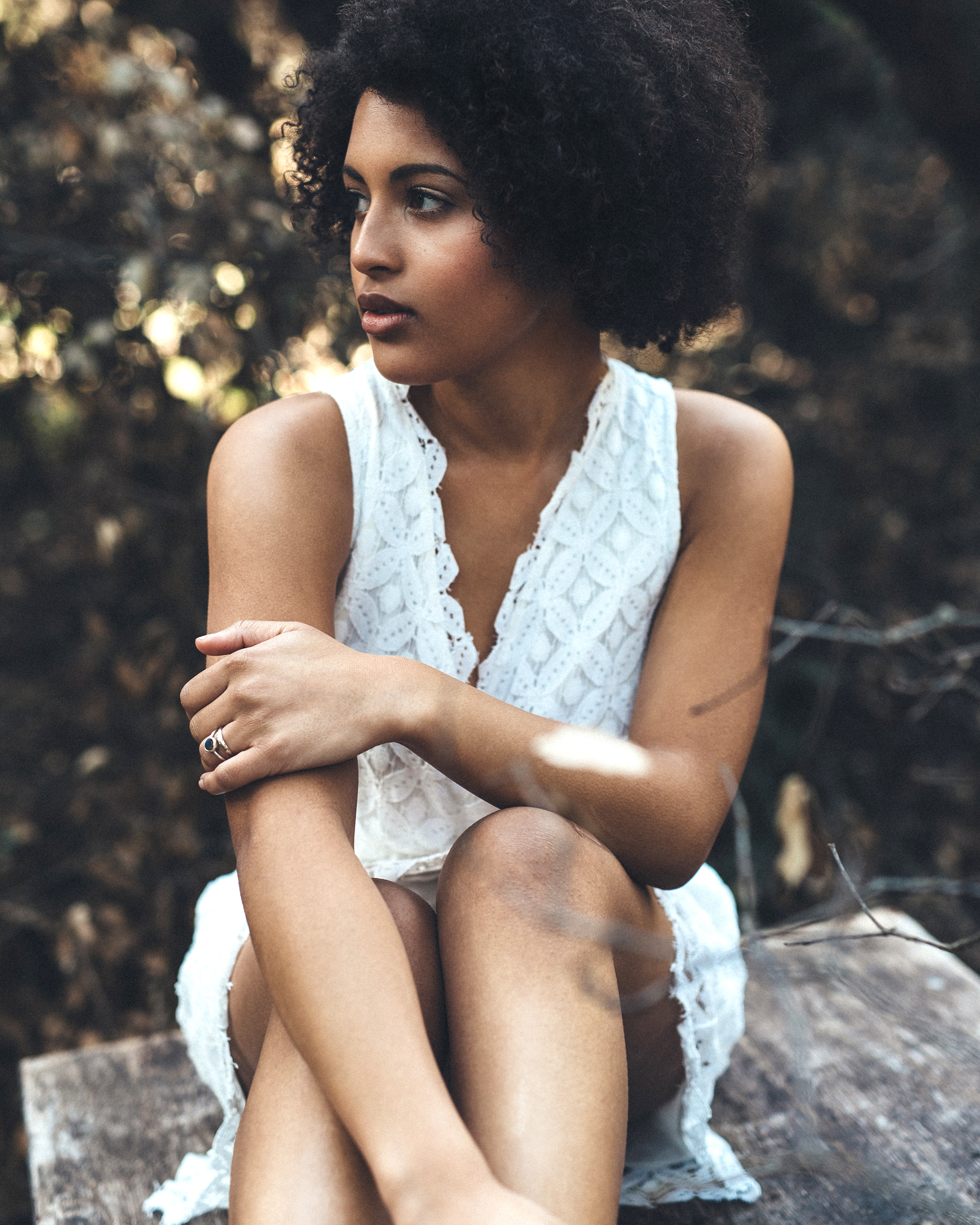 Portrait of a high school senior for her senior photographs
