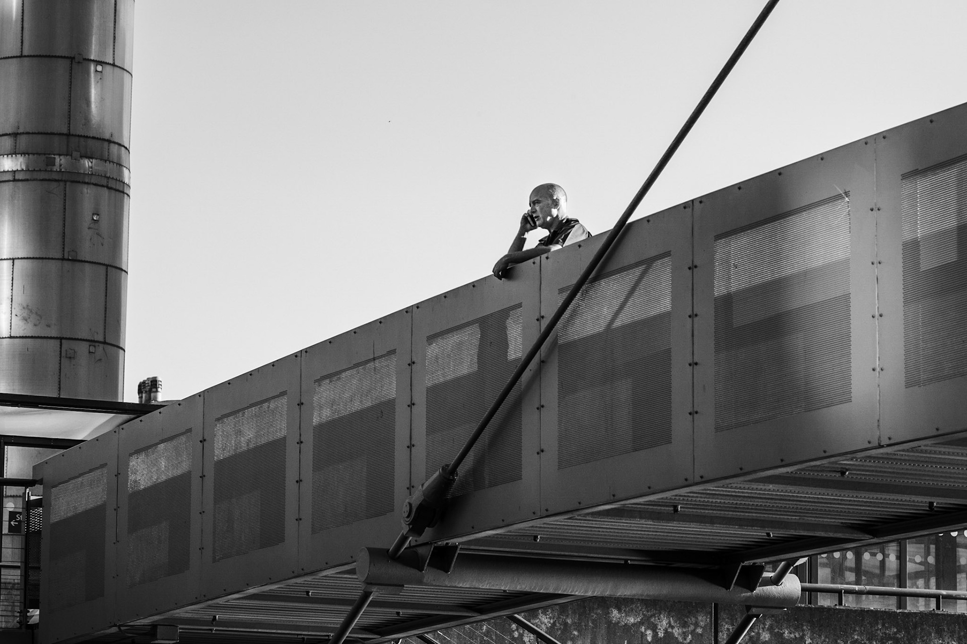 Shot of a train arriving at Embankment Station as it crosses Hungerford Bridge. Taken on Ilford HP5 Film with a Fed 4 Rangefinder.
