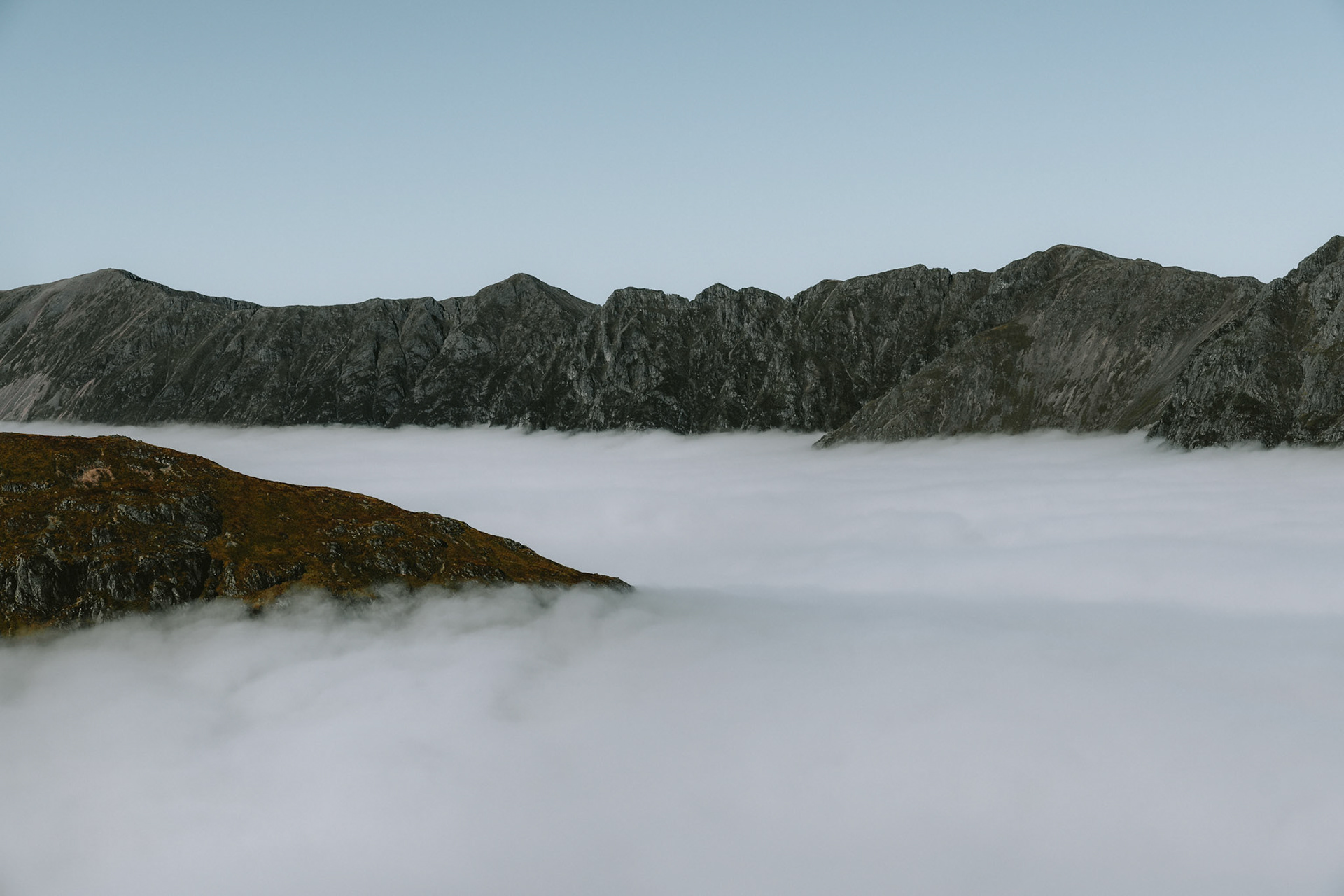 Aonach Eagach above the Clouds
