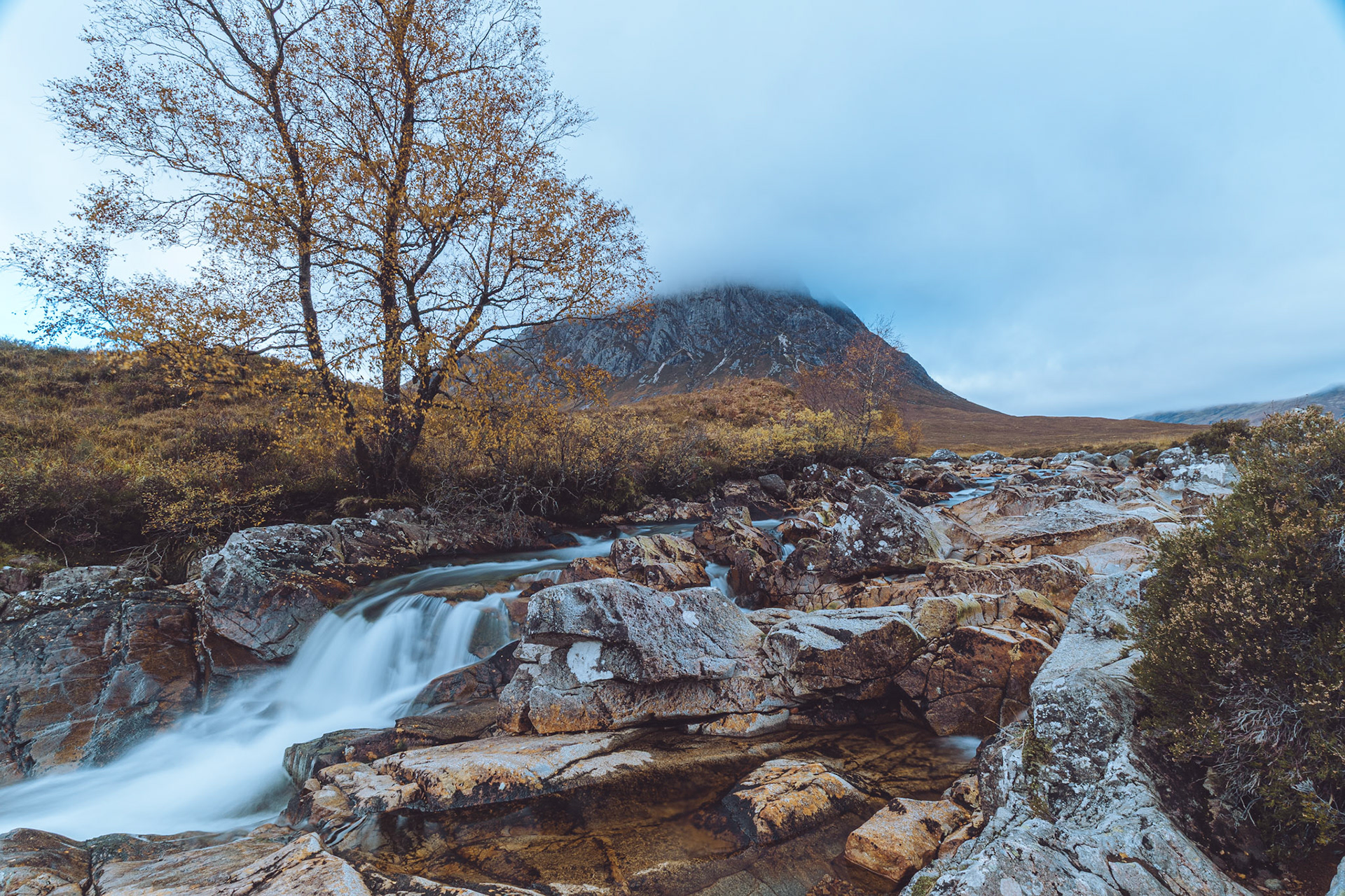 Etive Mor Waterfall