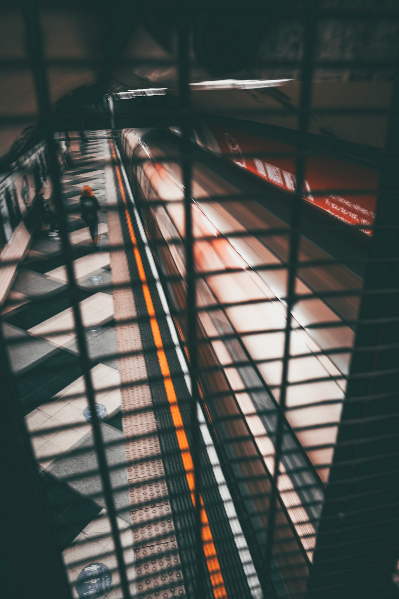 Tube through the grate