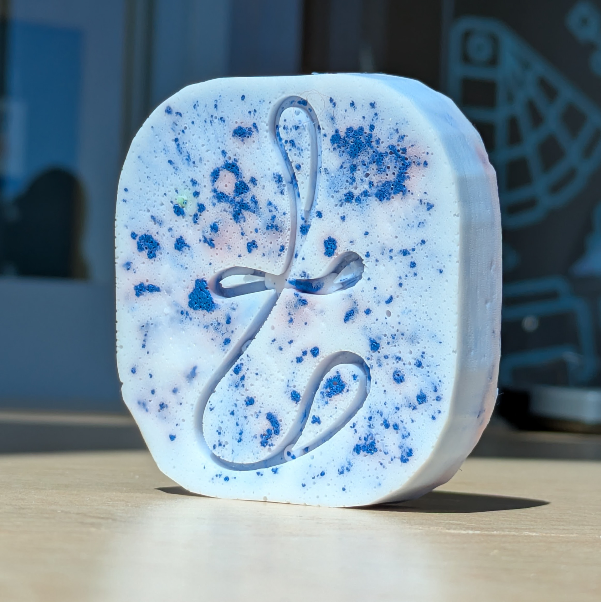 Soap, front view.