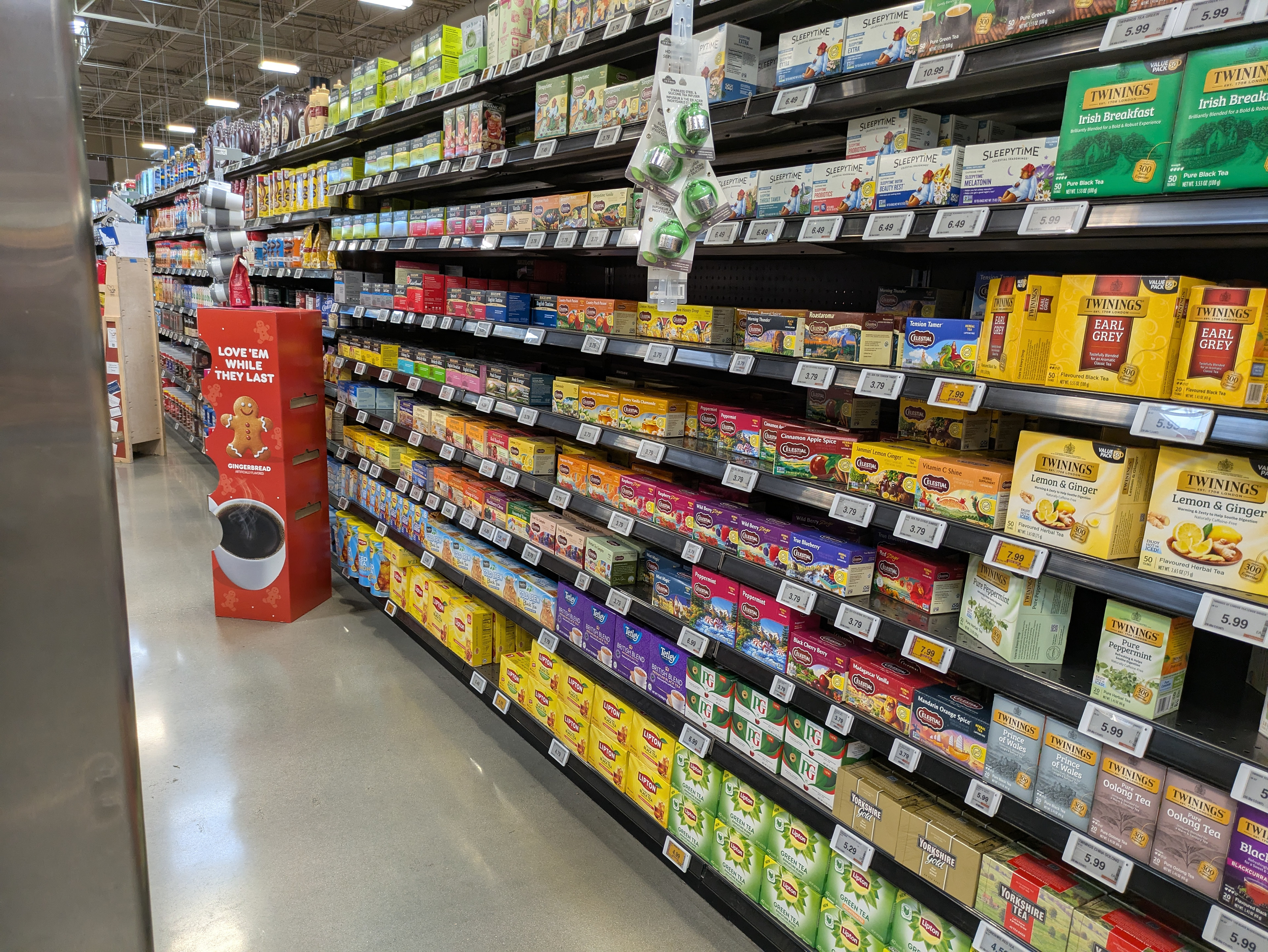 Field trip, aisle showcases a sea of boxes.