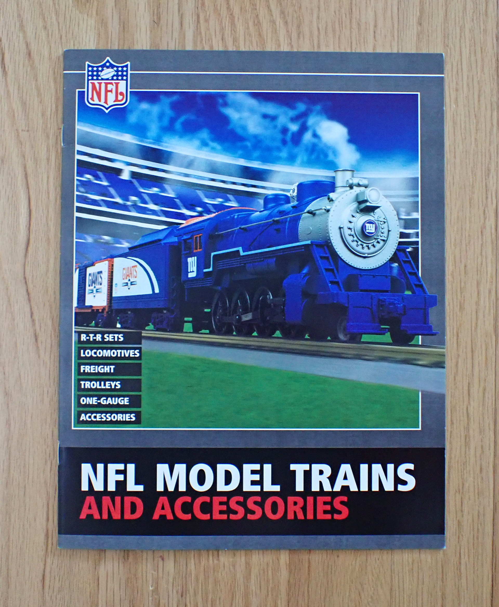 M.T.H. Electric Trains promotional brochure for NFL licensed products