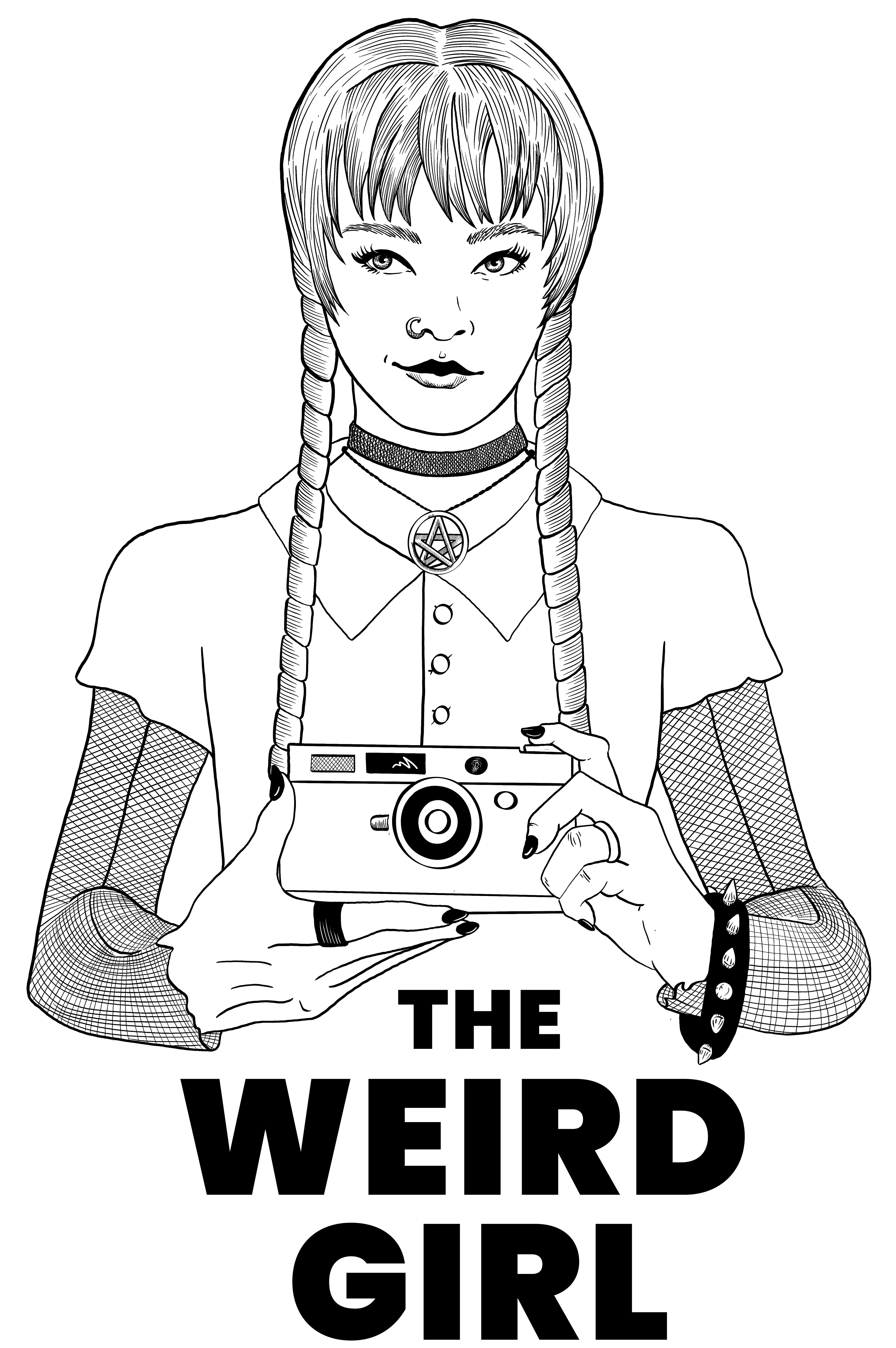 The Weird Girl Illustration for The Take