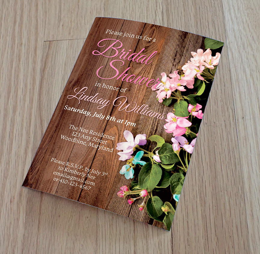 Bridal shower invitation design
