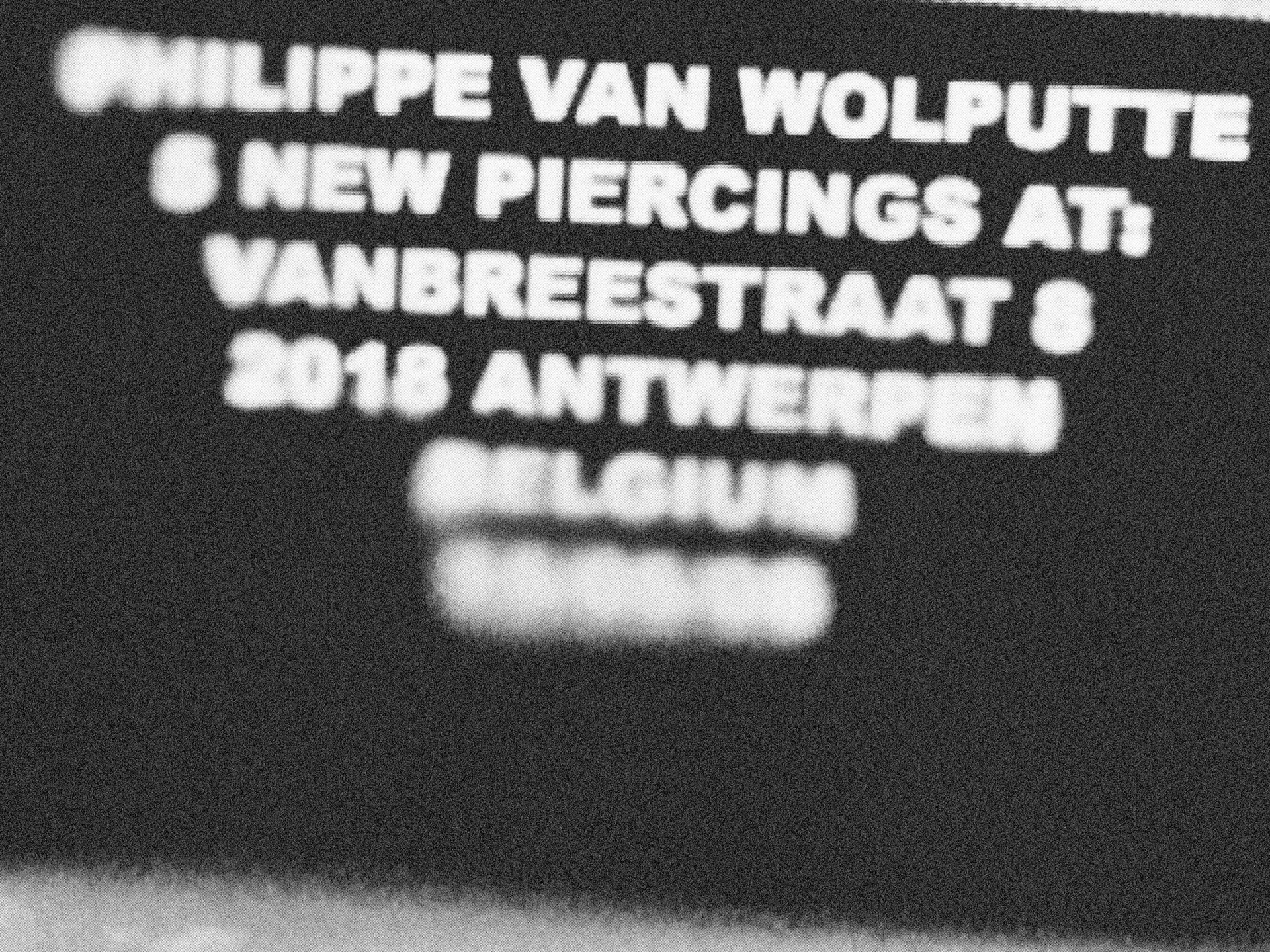 5 New Piercingspiercings 01 - 02site specific intervention2008