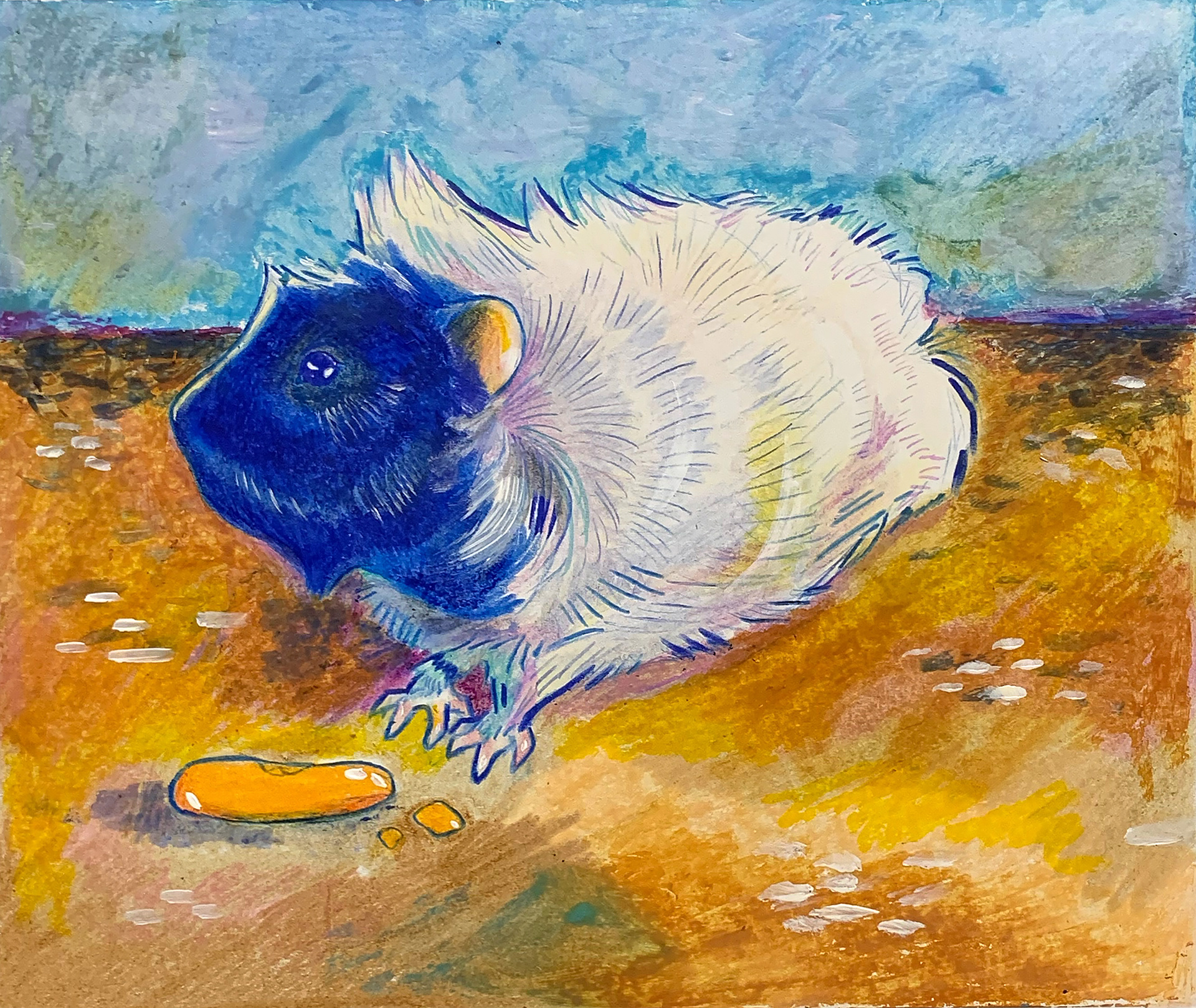Crayola Crayon / Oil Pastels / Marker + Illustration Board