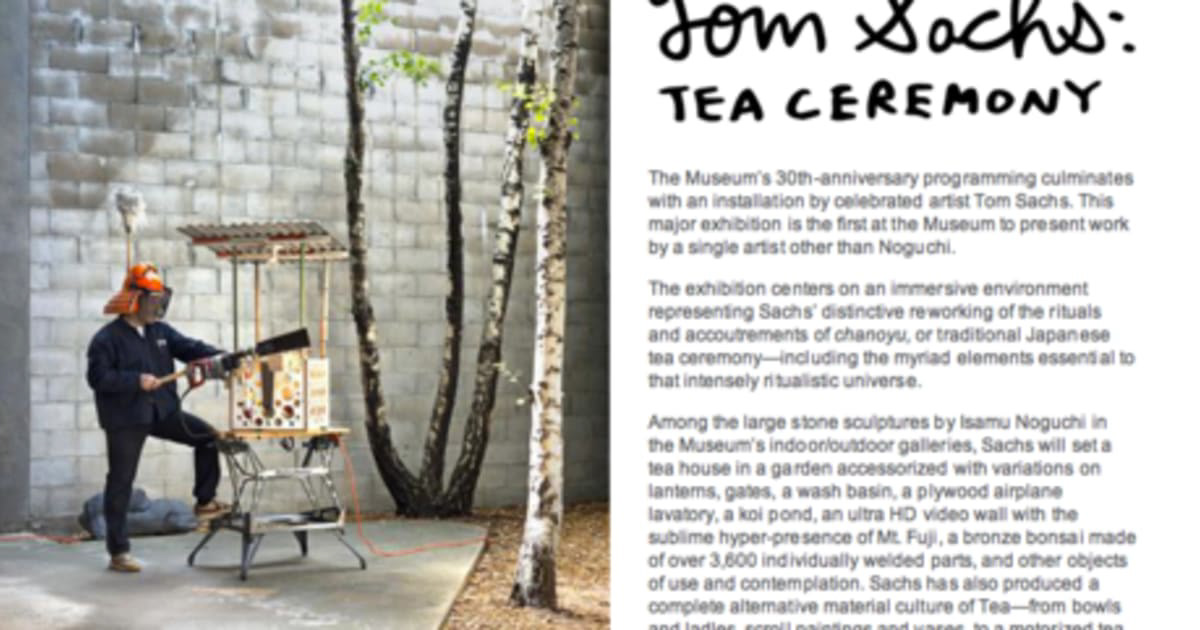 Tom Sach's hyper intentional "Tea Ceremony" work