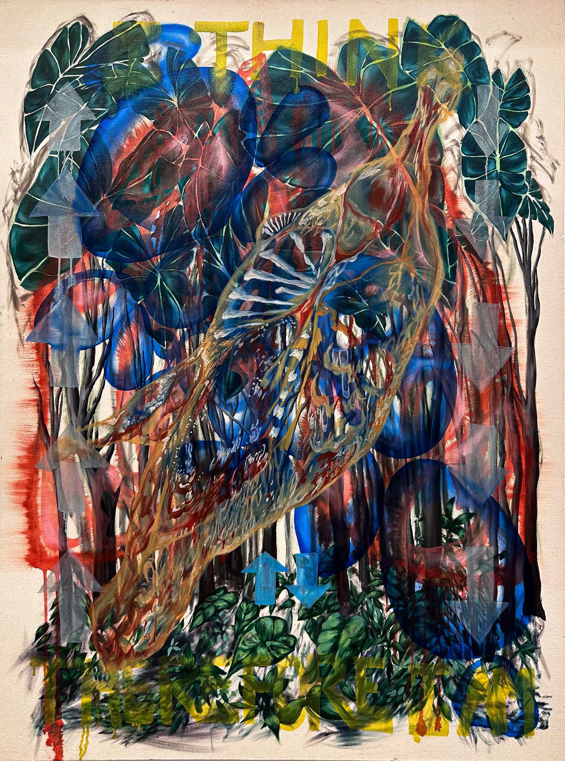 GAIA 2025, Dimensions: 48 in x 36 in, Oil on Canvas