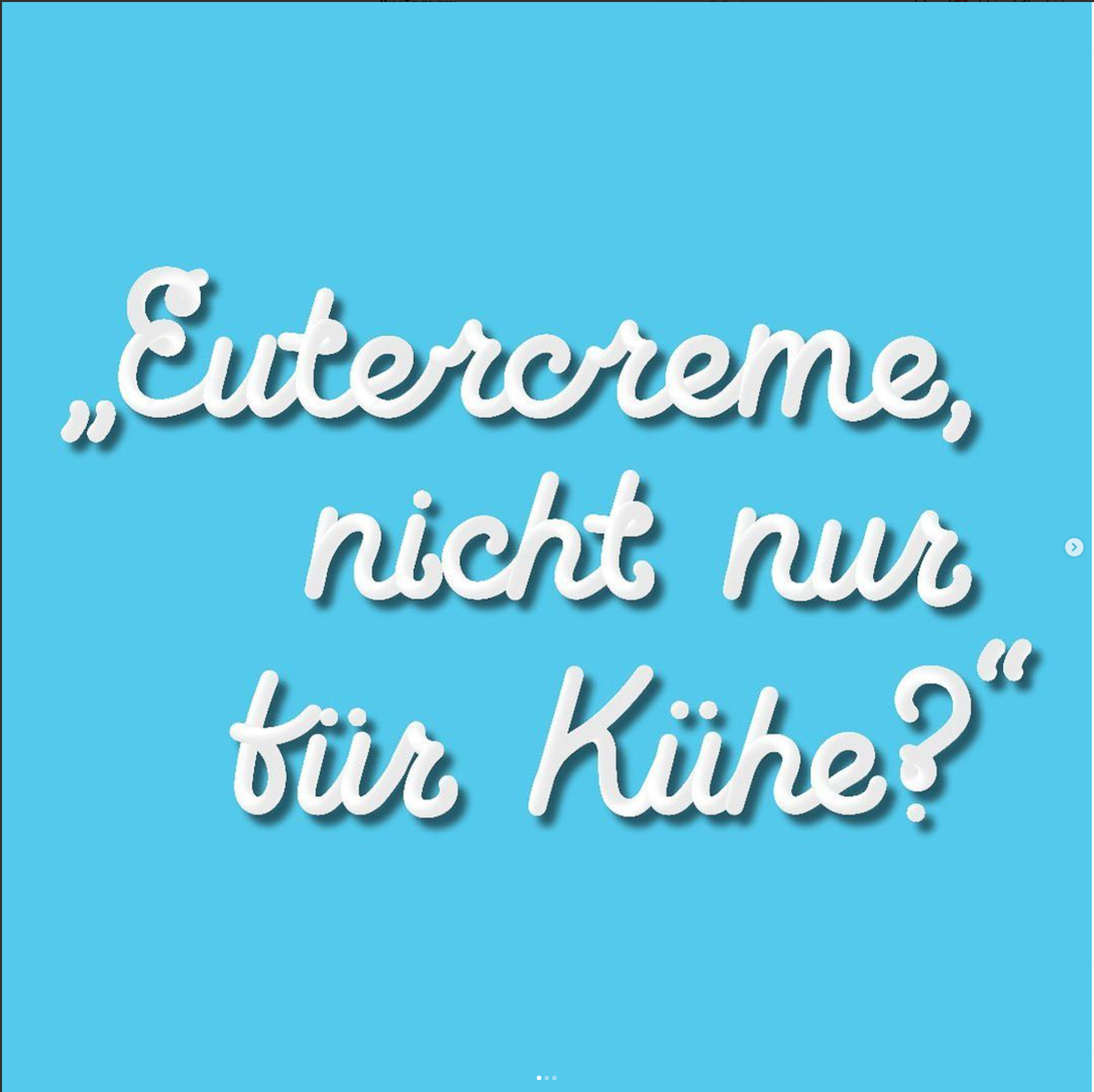 Wie die Euterpflege …