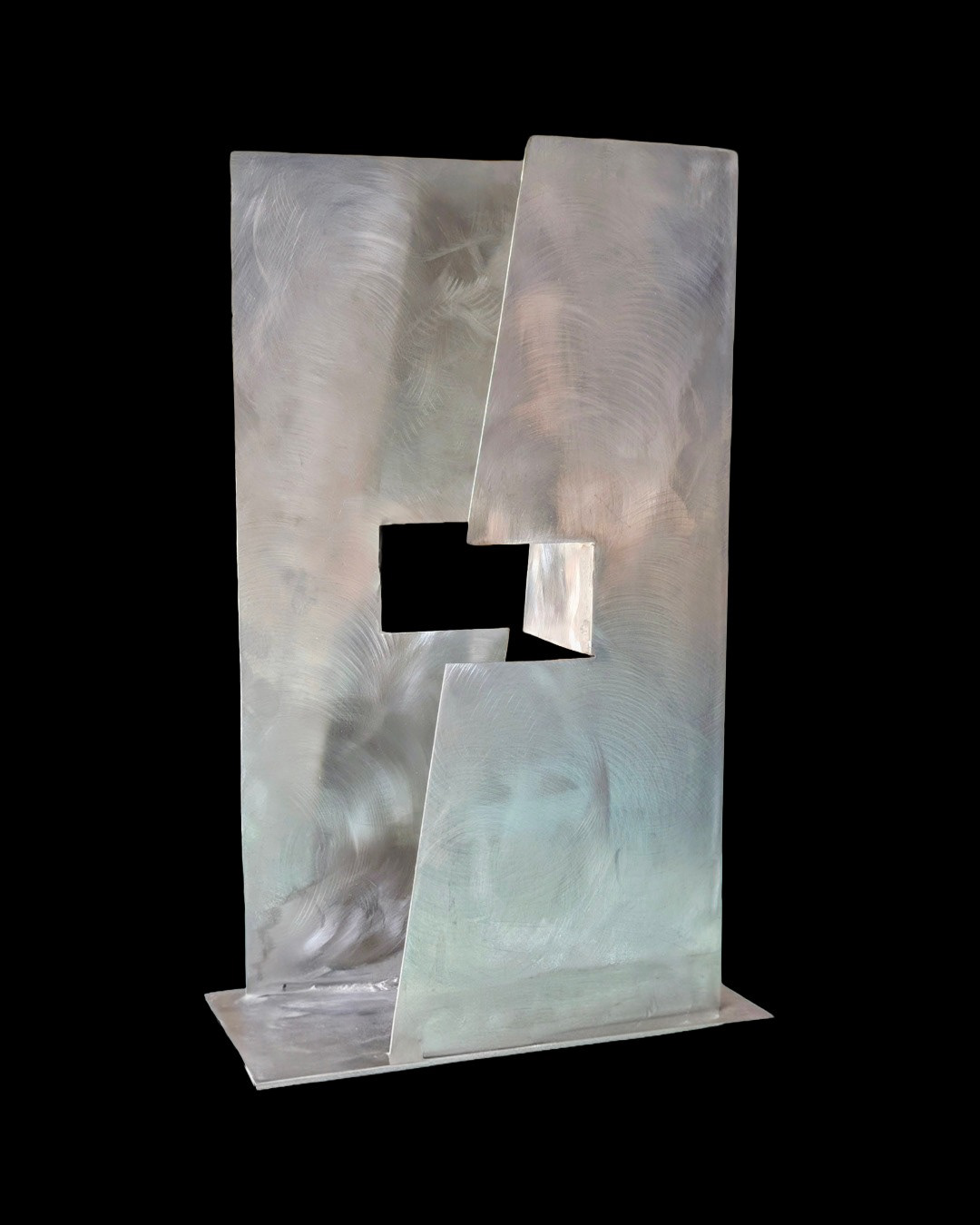 Ferrum 19· Escultura en acero industrial reciclado · Luis González Palacios · 2026 · 43x13 cm