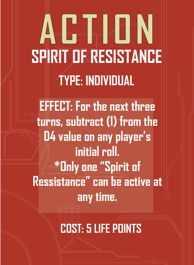 Action card – power up card; Photoshop & Indesign; 2020