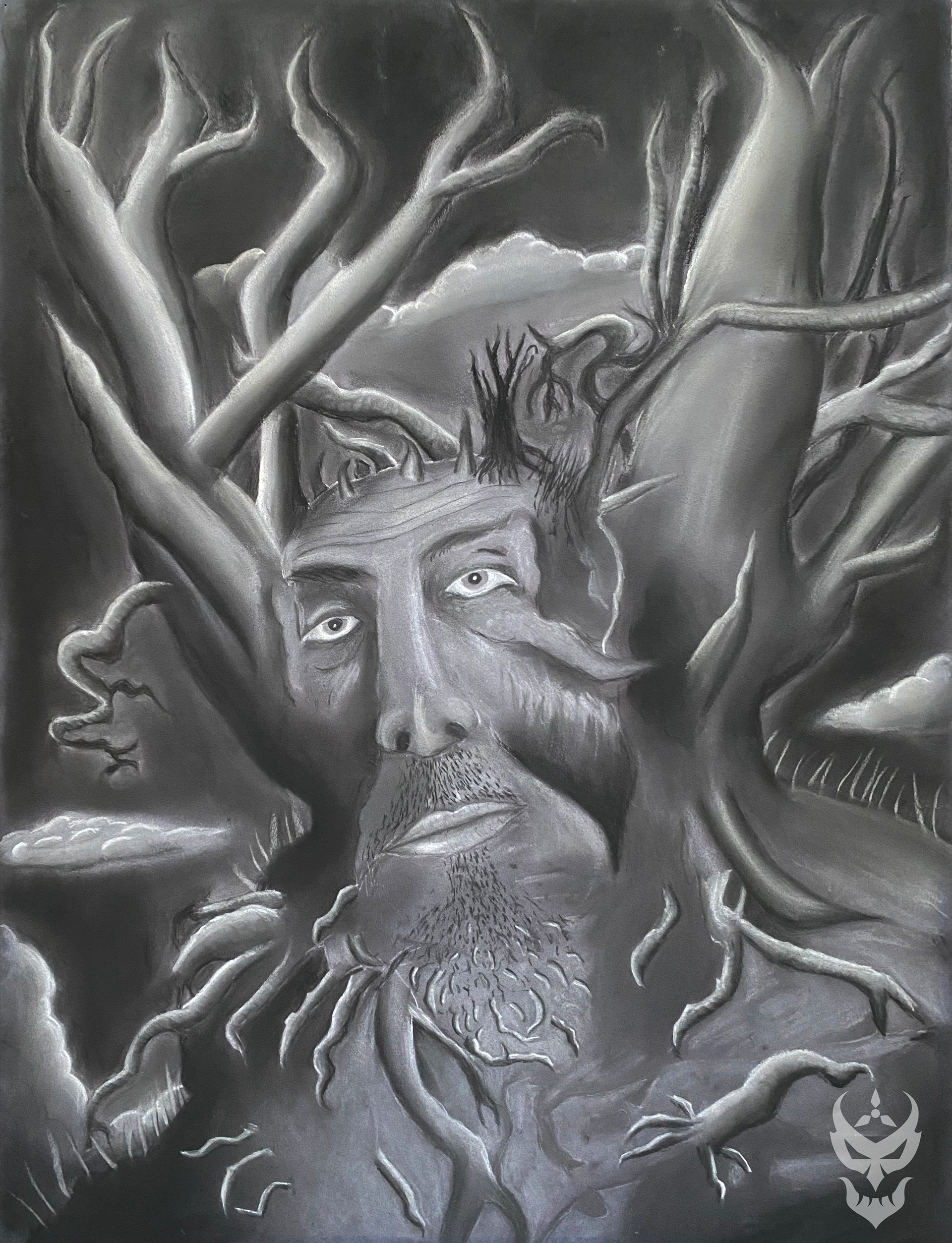 Fusion of Humanity & Nature – pastel on ingres paper; 2016