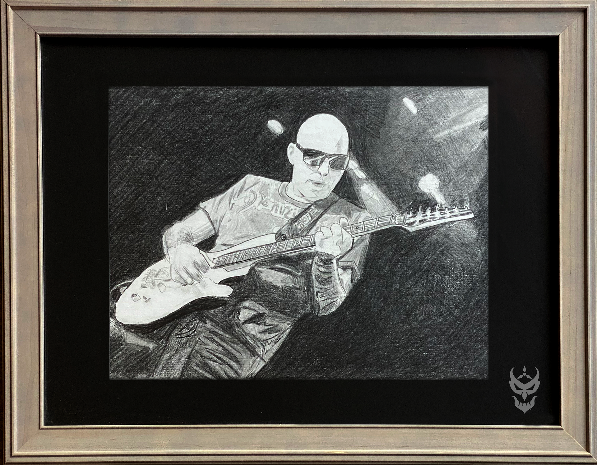 Joe Satriani - B&W pencil; date unknown