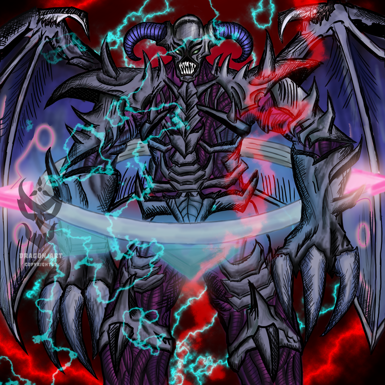 Summoned Skull (MR4 version) [full color] – digital painting in Photoshop; 2020