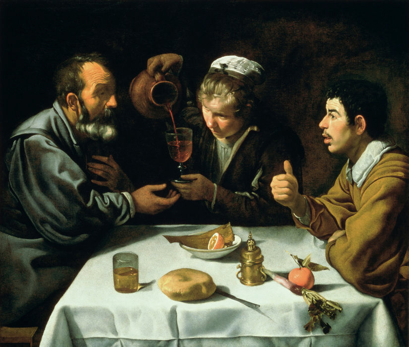 The Lunch (1617) by Velasquez