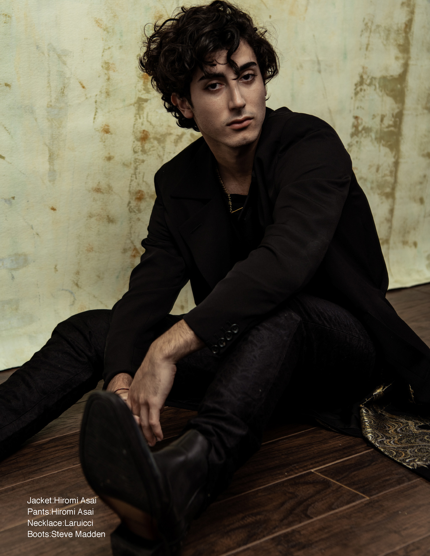 Anthony Ippolito sitting, photographed by Macrae Marran